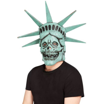 Máscara de Estatua de la Libertad Calavera para Adulto