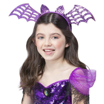 Diadema de Murciélago de color Purpura Infantil