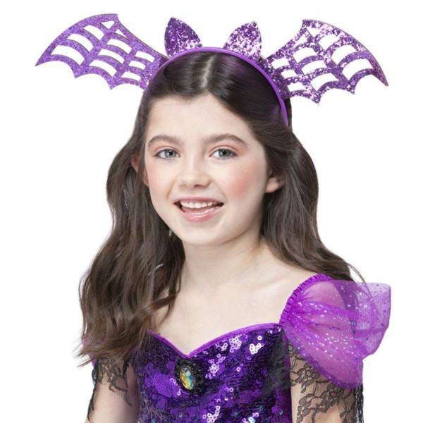 Diadema de Murciélago de color Purpura Infantil