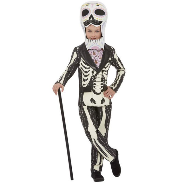 Disfraz de Señor del Día de los Muertos Mexicano Infantil