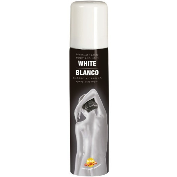 Spray Blacklight de 75 Mililitros Varios Colores para Cuerpo y Cabello