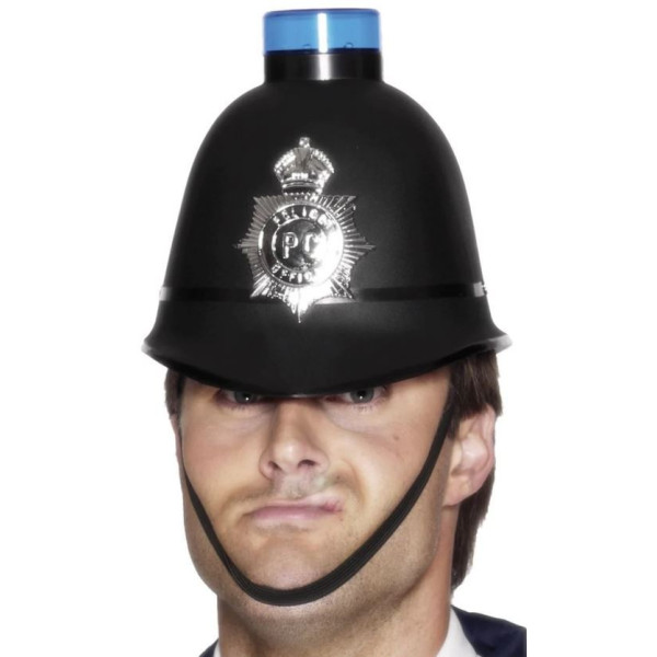 Sombrero de Policía Inglés con Luz para Adulto