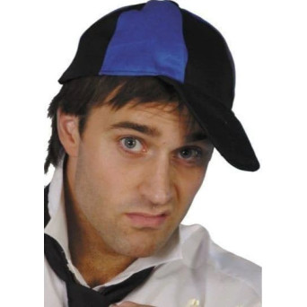 Gorra de Colegial de color Azul y Negro para Adulto