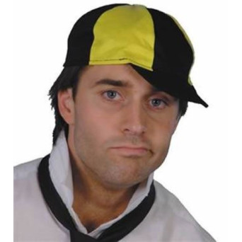 Gorra de Colegial de color Amarillo y Negro para Adulto