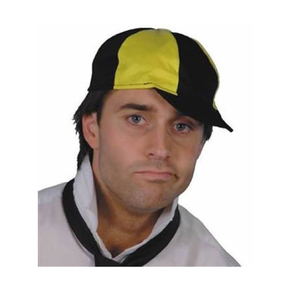 Gorra de Colegial de color Amarillo y Negro para Adulto