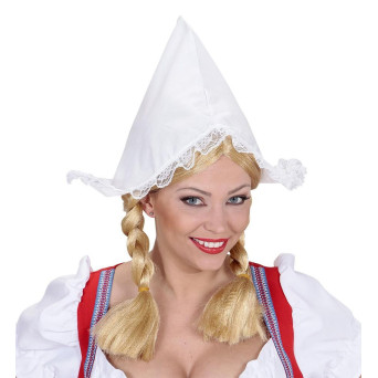 Gorro de Holandesa de color Blanco para Adulto