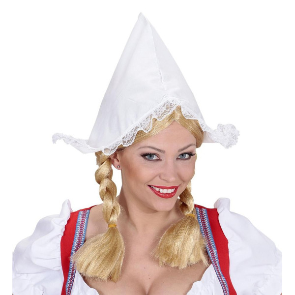 Gorro de Holandesa de color Blanco para Adulto
