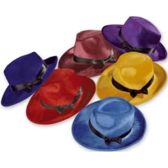 Sombrero de Gangster Varios Colores para Adulto