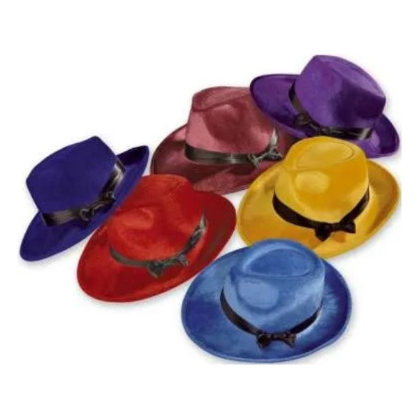 Sombrero de Gangster Varios Colores para Adulto