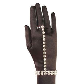 Pulsera de Strass con Anillo para Adulto