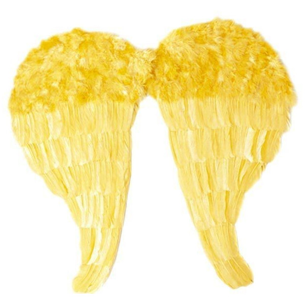 Alas de Plumas de color Amarillo para Adulto