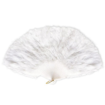 Abanico de Plumas de color Blanco