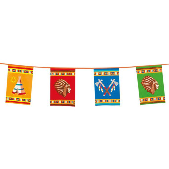Guirnalda de Banderines de Indio Americano de 10 Metros