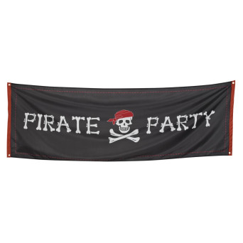Banner de Fiesta Pirata de 220 x 74 Centímetros