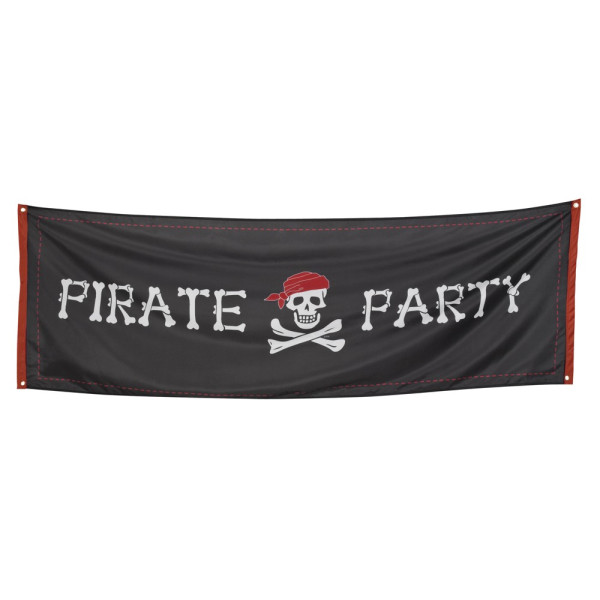 Banner de Fiesta Pirata de 220 x 74 Centímetros