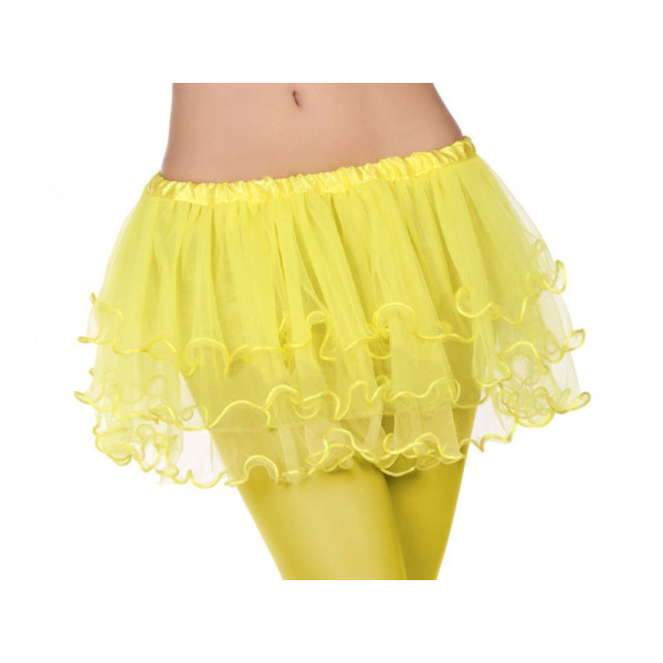 Falda de color Amarillo para Adulto