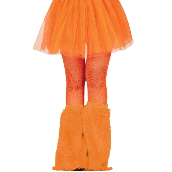 Calentadores de color Naranja Neón para Adulto