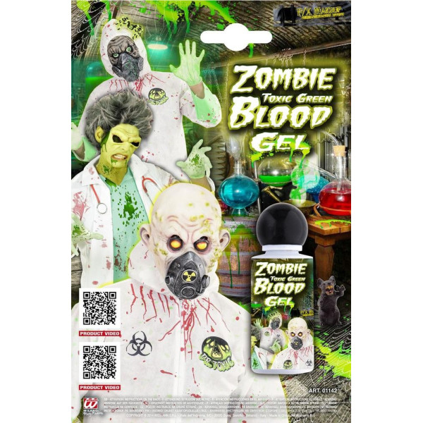 Sangre Artificial de Zombie de 28 Mililitros de color Verde