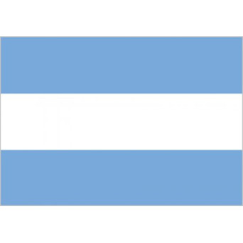 Bandera de Argentina Sin Escudo de Poliéster Microperforada Reforzada