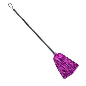 Escoba de Bruja de 92 Centímetros con Tinsel de color Violeta