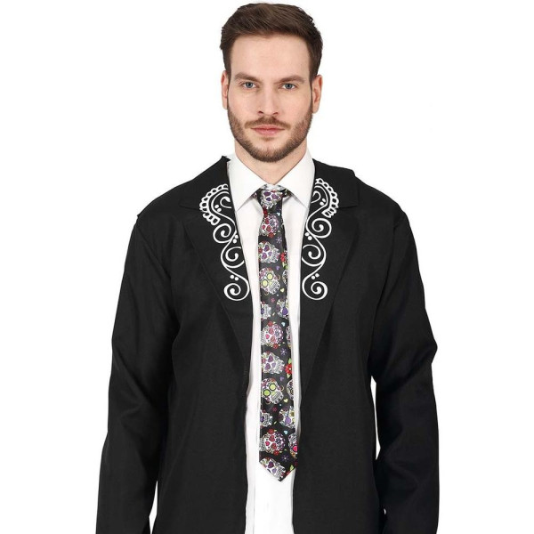Corbata de Calaveras Mexicanas para Adulto