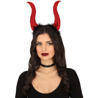 Cuernos de Demonio de color Rojo para Adulto