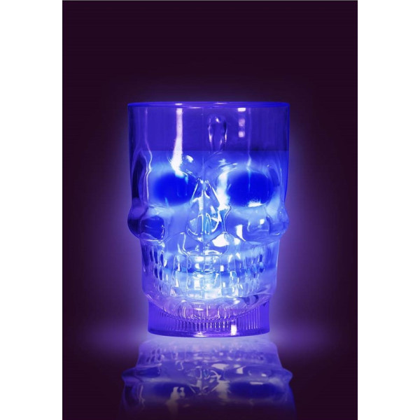 Jarra de Calavera de 10 x 14 Centímetros con Luz