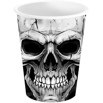 Vaso de Calavera 6 Unidades de 9 Centímetros