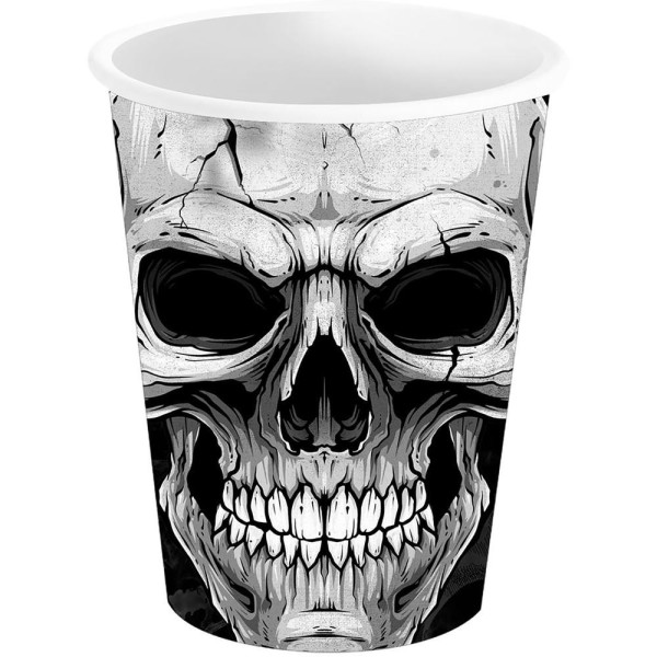 Vaso de Calavera 6 Unidades de 9 Centímetros
