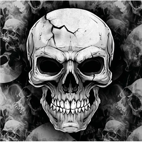 Servilleta de Calavera 12 Unidades de 33 x 33 Centímetros