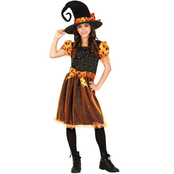 Disfraz de Bruja Naranja Infantil
