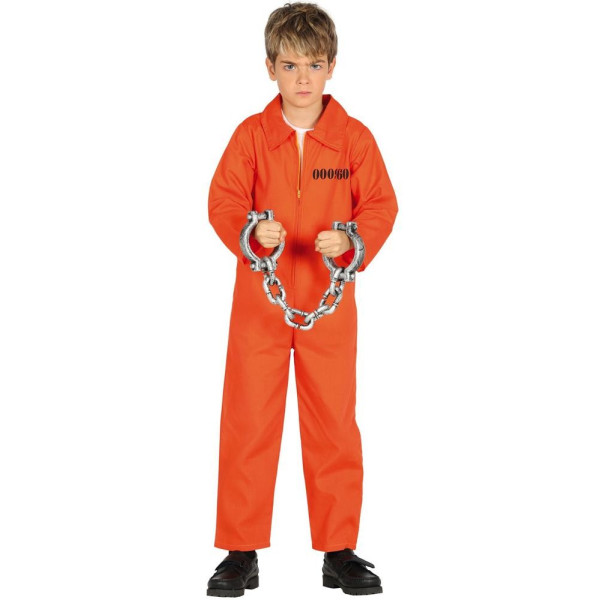 Disfraz de Preso de color Naranja Infantil