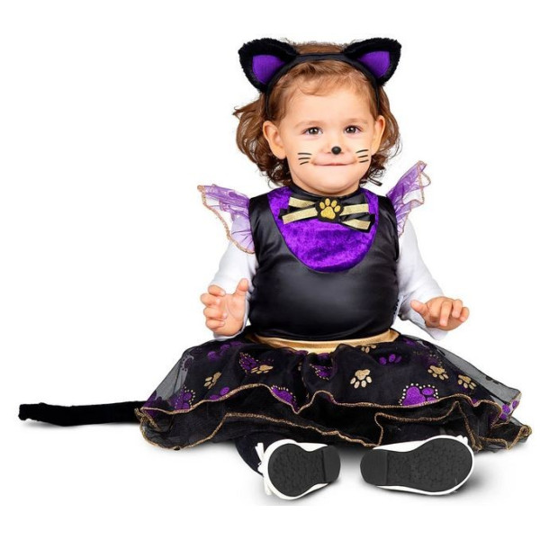 Disfraz de Gatita Violeta para Bebé