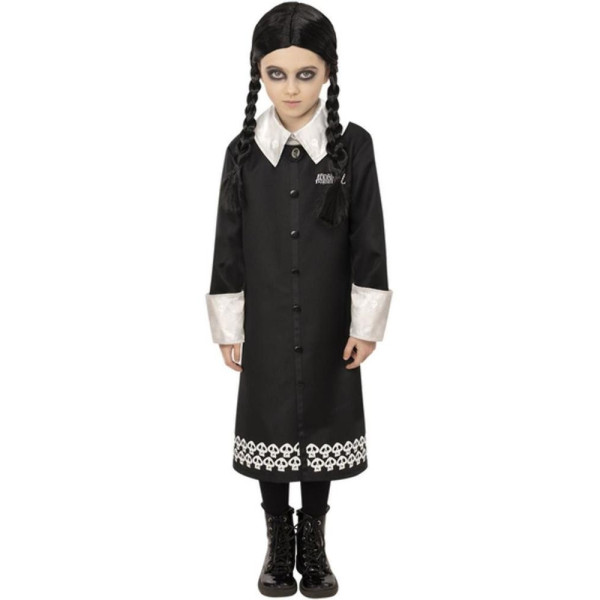 Disfraz de Miércoles de la Familia Addams Infantil