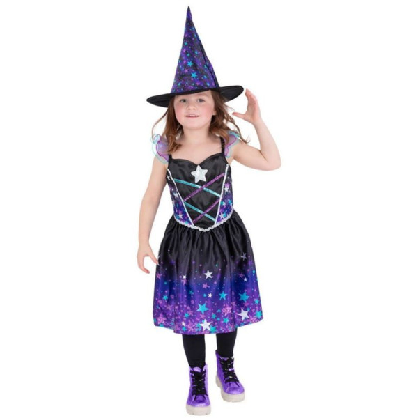 Disfraz de Bruja Noche Estrellada Infantil