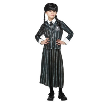 Disfraz de Miércoles Uniforme Escolar Infantil