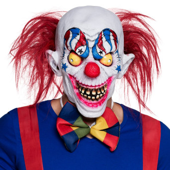 Máscara de Payaso Espeluznante con Pelo para Adulto