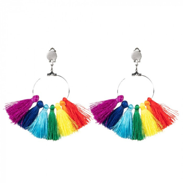 Pendientes de Borlas Rainbow para Adulto