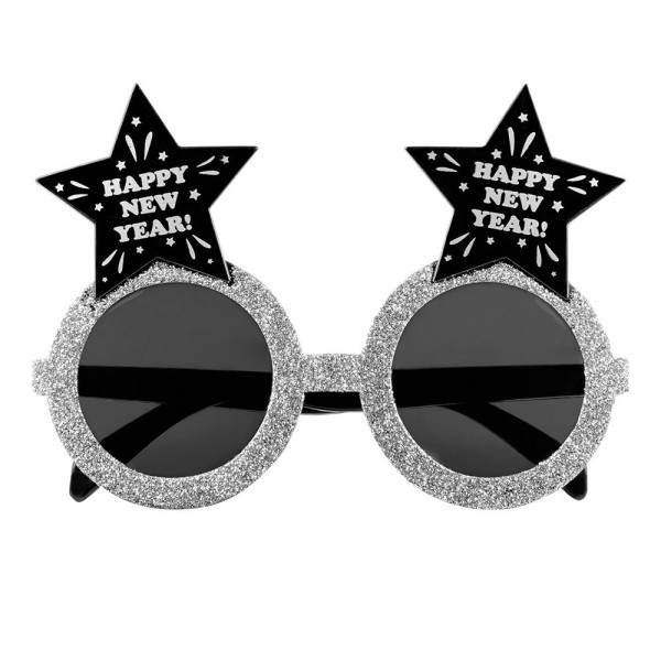 Gafas de Happy New Year de color Plata para Adulto