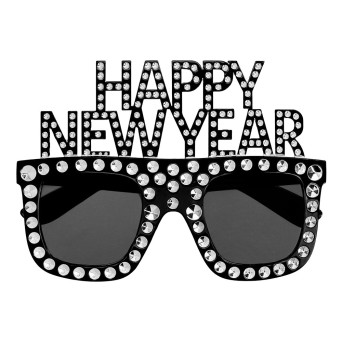 Gafas de Bling Happy New Year para Adulto