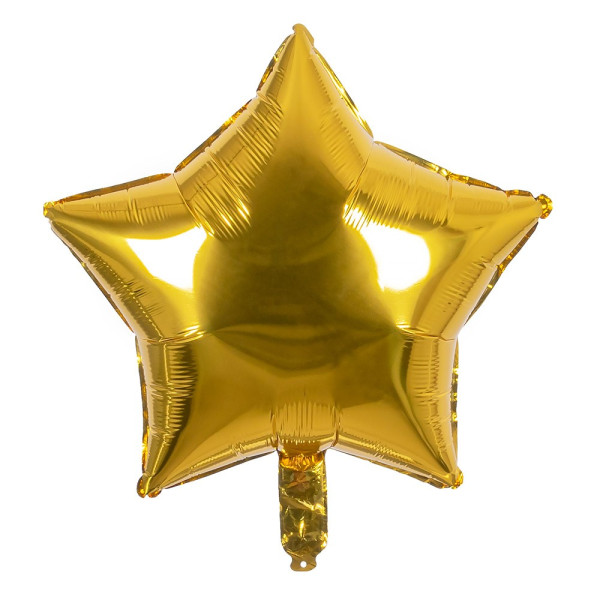 Globo Foil de Estrella de 40 x 45 Centímetros de color Oro