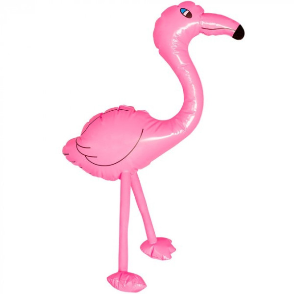 Flamenco inflable de color Rosa de 60 Centímetros