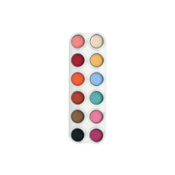 Paleta de Sombra de Ojos U de 12 Colores de 2 Gramos de Grimas