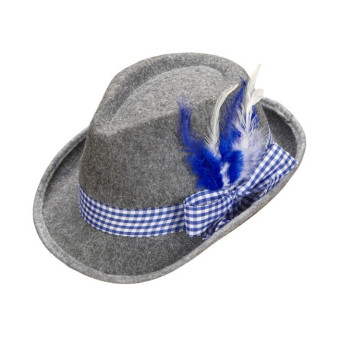 Sombrero de Bávaro con Plumas para Adulto