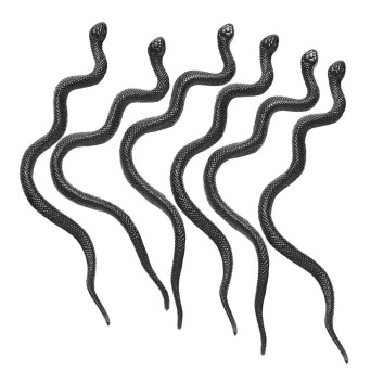 Serpiente 12 Unidades de 12,5 Centímetros de color Negro
