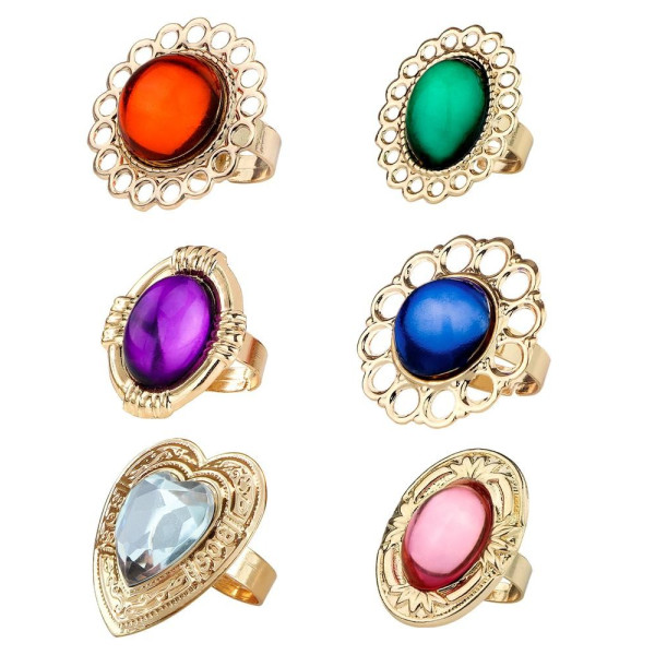 Anillo con Piedra Varios Colores para Adulto