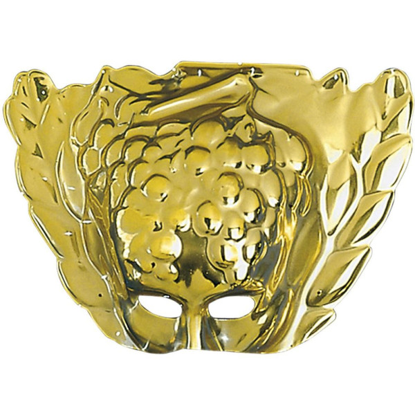 Máscara de Baco de color Oro para Adulto