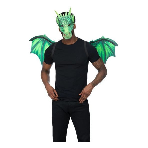 Set de Dragón de color Verde para Adulto