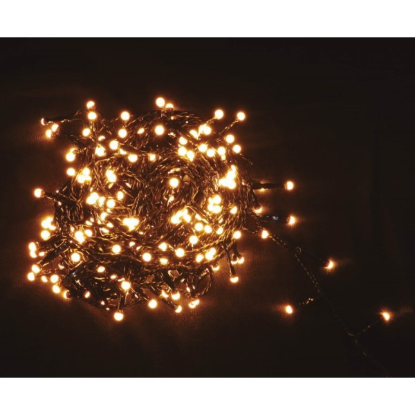 Guirnalda Bolitas de 560 LED´s Blanco Cálido Multifunción para Exterior