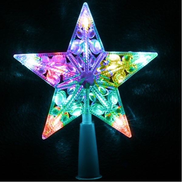 Punta de Estrella con 10 LED´s Multicolor